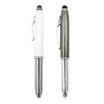 أقلام معدنية 3-في-1 مع Stylus وإضاءة LED