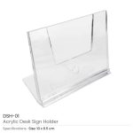⁦حامل لوحة مكتبي من الأكريليك (Acrylic Desk Sign Holder)⁩ - الصورة ⁦5⁩