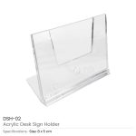 ⁦حامل لوحة مكتبي من الأكريليك (Acrylic Desk Sign Holder)⁩ - الصورة ⁦4⁩
