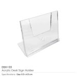 ⁦حامل لوحة مكتبي من الأكريليك (Acrylic Desk Sign Holder)⁩ - الصورة ⁦3⁩