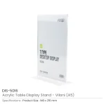 ⁦حامل أكريليك شفاف لبطاقات التعريف واللافتات – سلسلة “Vilani”⁩ - الصورة ⁦5⁩