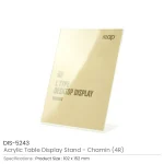 ⁦حامل عرض أكريليك أنيق لبطاقات التعريف ولافتات المكتب (سلسلة “Chamin”)⁩ - الصورة ⁦6⁩