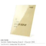 ⁦حامل عرض أكريليك أنيق لبطاقات التعريف ولافتات المكتب (سلسلة “Chamin”)⁩ - الصورة ⁦5⁩