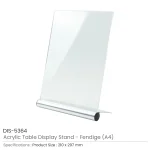 ⁦حامل عرض مكتبي لبطاقات التعريف من الأكريليك والمعادن – سلسلة “FENDIGE” (ClearVue)⁩ - الصورة ⁦4⁩