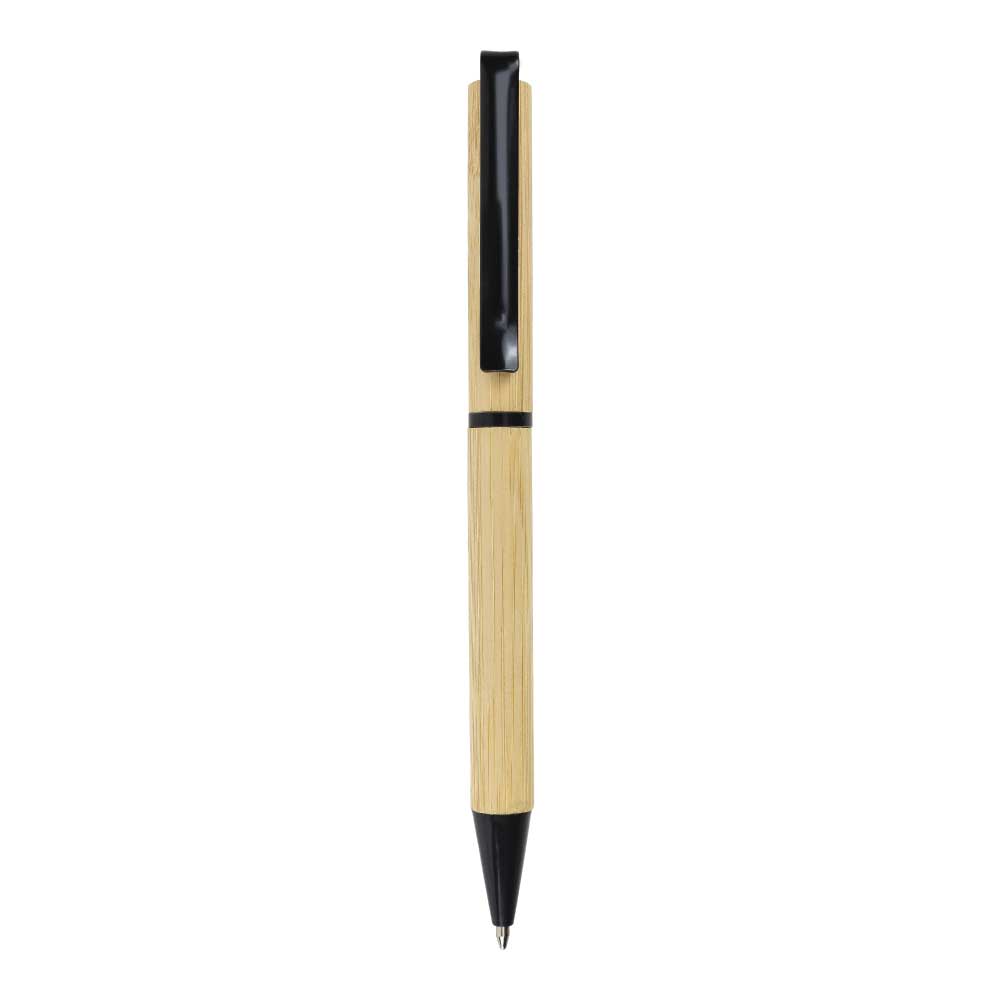 Bamboo-Ball-Pens-EFP-B2-BLK-Blank.jpg أقلام حبر جاف من البامبو بآلية لفّ (Twist) - الصورة 1