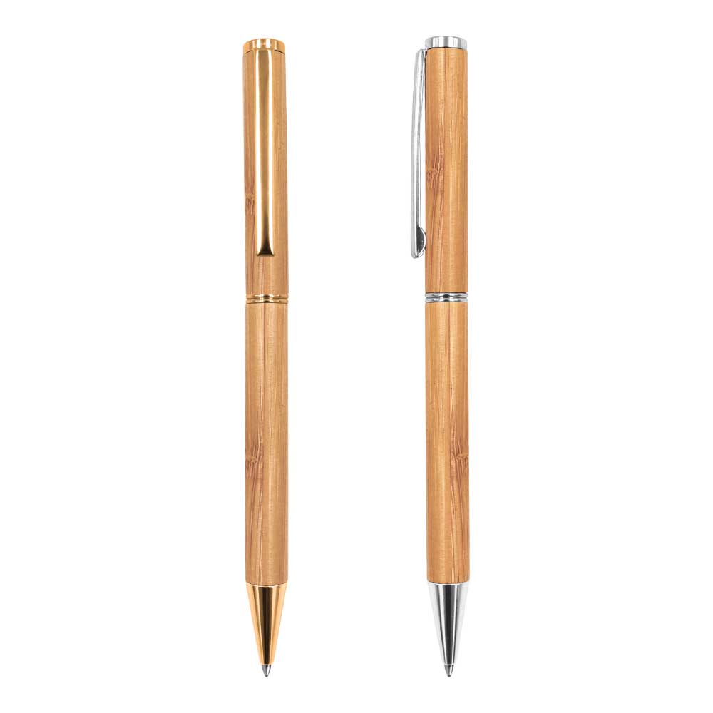 Bamboo-Pens-082-main-t.jpg أقلام خشبية صديقة للبيئة (بامبو مع أجزاء معدنية) - الصورة 1