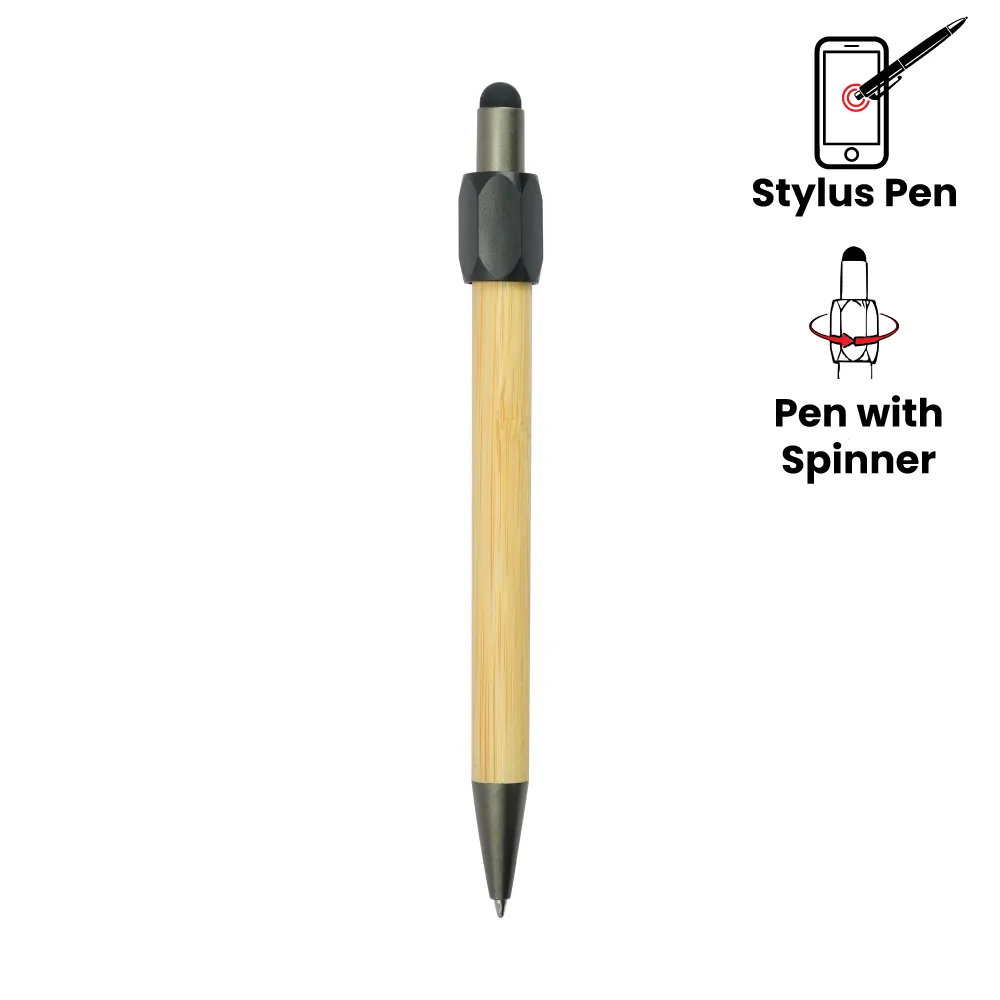 Bamboo-and-Metal-Stylus-Pen-with-Spinner-PN-SPN-03-Blank-3.webp أقلام دوار بامبو ترويجية مع ستايلس – قابلة للتخصيص وصديقة للبيئة - الصورة 1