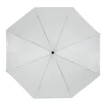 ⁦مظلة ثنائية الطي باللون الأبيض مع شريط فيلكرو وجراب⁩ - الصورة ⁦5⁩