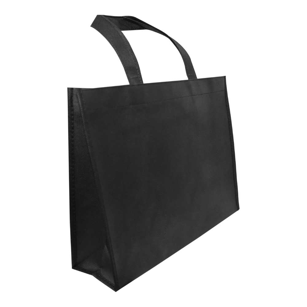 Black-Non-Woven-Bags-NW-A4H-BK-main-t.jpg إيه٤ هوريزونتال أسود نون ووفين شوببينغ باجس - الصورة 1