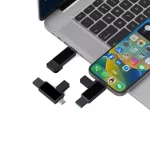 ⁦فلاش OTG أسود بشعار مضيء LED سعة 32GB USB 3.0 مع Type-C⁩ - الصورة ⁦8⁩