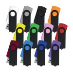 وحدات USB دوّارة سوداء (Black Swivel USB Flash Drives)