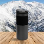 ⁦زجاجة ستانلس ستيل مزدوجة الجدار 532 مل مع غطاء PP بقفل منزلق مانع للتسرب – 18 أونصة⁩ - الصورة ⁦5⁩