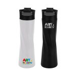 ⁦زجاجات ستانلس ستيل مزدوجة الجدار بتصميم خصر نحيف – 500 مل⁩ - الصورة ⁦2⁩