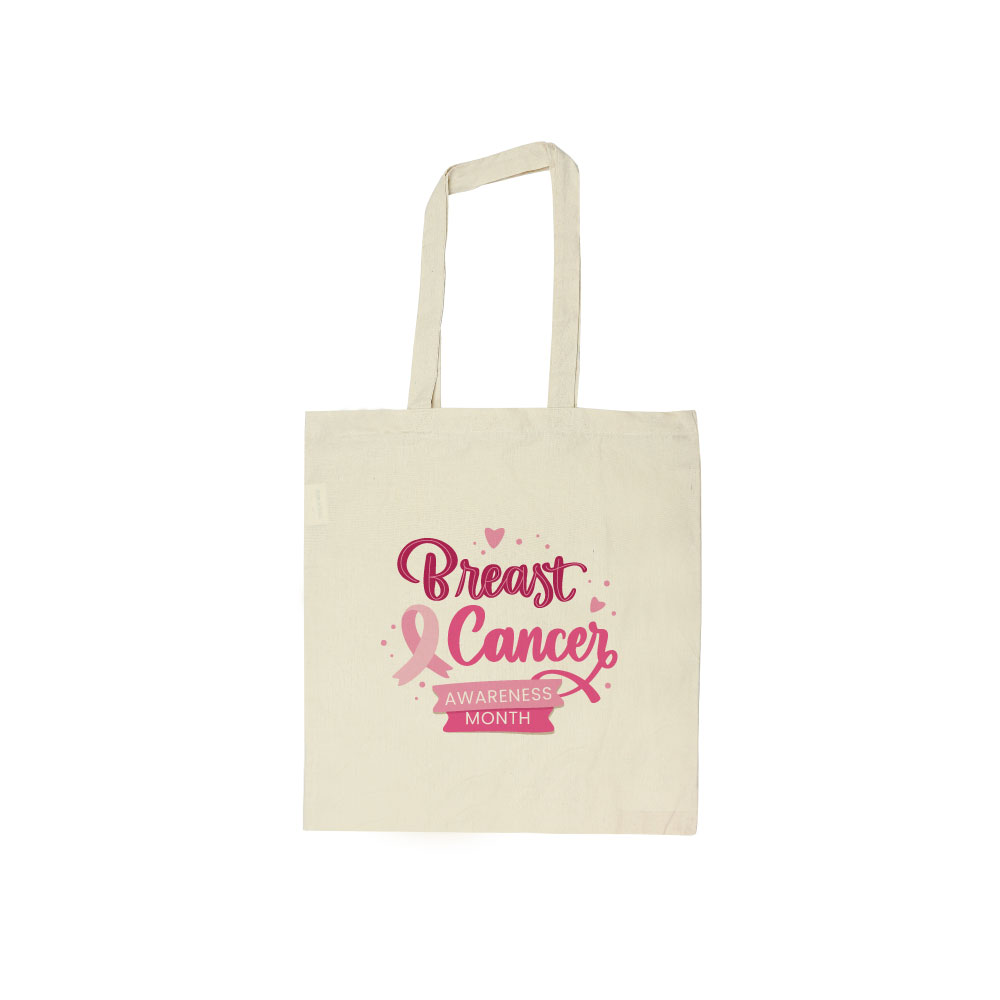 Breast-Cancer-Awareness-Bag-CSB-01-RE.jpg قطن باجس مع برياست كانكير اوارينيسس لوجو - الصورة 1