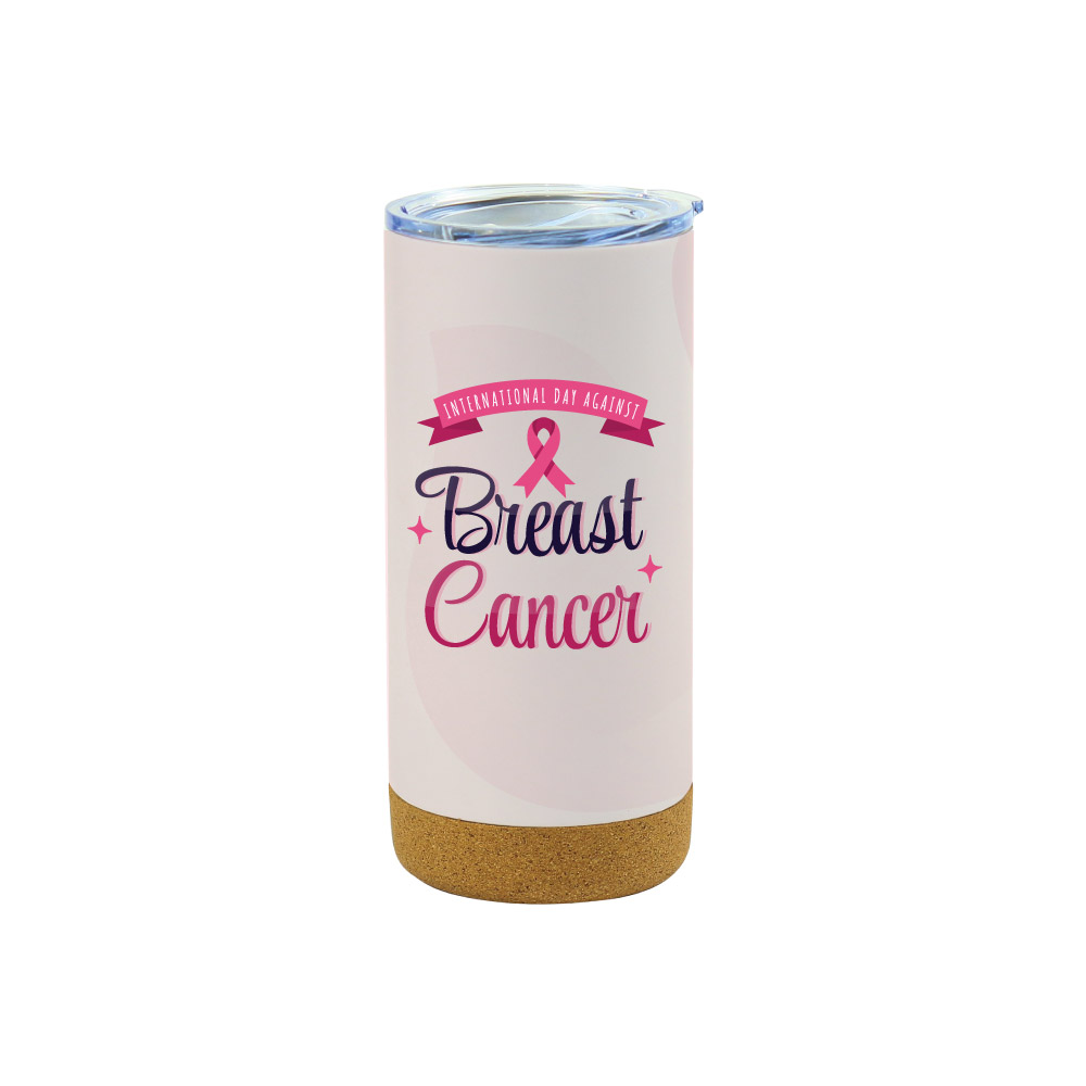 Breast-Cancer-Awareness-Travel-Mug-TM-010-WHT.jpg ترافيل موجس مع برياست كانكير اوارينيسس لوجو - الصورة 1