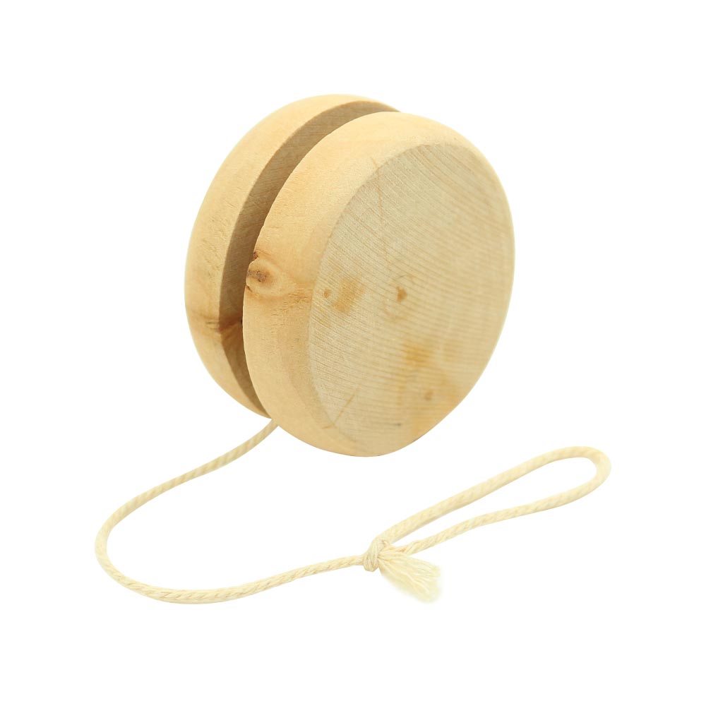 Classic-Wooden-Yoyo-GFK-12-Blank.jpg يويو خشبي كلاسيكي بخيط بطول 100 سم - الصورة 1
