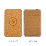 ⁦باور بانك MagSafe لاسلكي بغطاء فلّين مع حامل قابل للطي – 15W – 10000 mAh⁩ - الصورة ⁦5⁩