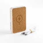 ⁦باور بانك MagSafe لاسلكي بغطاء فلّين مع حامل قابل للطي – 15W – 10000 mAh⁩ - الصورة ⁦9⁩