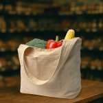 ⁦حقيبة هوبو قطنية عملية وأنيقة مع جيب أمامي – 340 جم/م² (10 أونصات)⁩ - الصورة ⁦10⁩