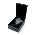 ⁦كأس تكريم كبير من الزجاج الكريستالي الشفاف مع قاعدة زجاجية — إصدار هدايا الشوكولاتة⁩ - الصورة ⁦9⁩