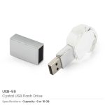 ⁦محركات أقراص فلاش USB كريستال دائرية ترويجية⁩ - الصورة ⁦3⁩