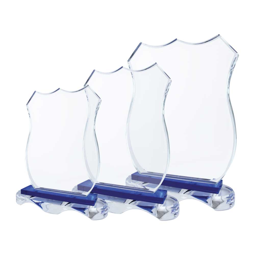 Crystals-Awards-CR-27-main-t.jpg جوائز كريستال بقاعدة زرقاء مع علبة - الصورة 1