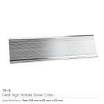 ⁦ألمنيوم ديسك سيجن هولديرس في فضي كولور⁩ - الصورة ⁦3⁩