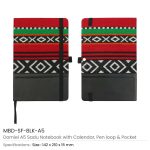 ⁦دفاتر Dorniel A5 مع تقويم وحلقة قلم وجيب – تصميم SADU⁩ - الصورة ⁦3⁩