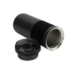 ⁦زجاجة ستانلس ستيل مزدوجة الجدار 532 مل مع غطاء PP بقفل منزلق مانع للتسرب – 18 أونصة⁩ - الصورة ⁦4⁩