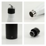 ⁦زجاجة ستانلس ستيل مُعاد تدويره بعزل فراغي مزدوج الجدار – غطاء لولبي مع مقبض قابل للطي – 500 مل⁩ - الصورة ⁦4⁩