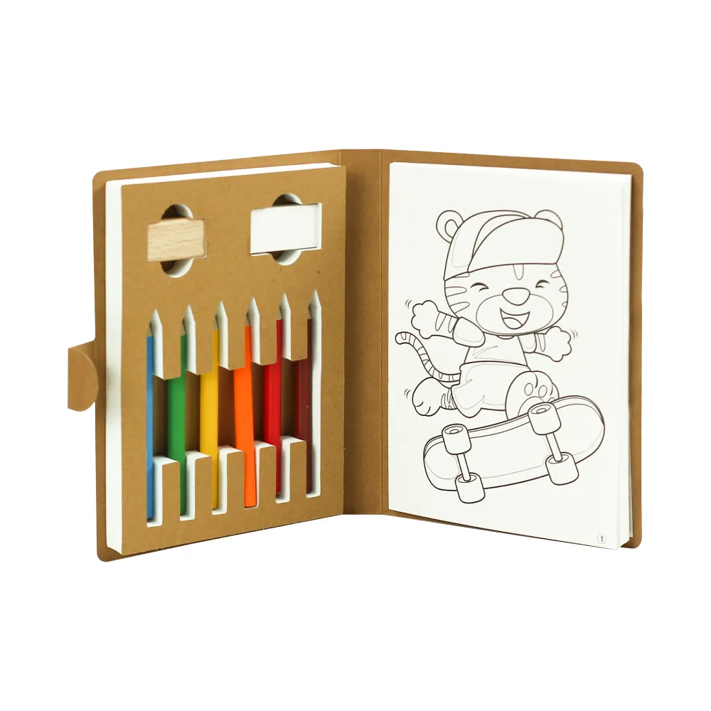 Eco-Friendly-Drawing-Pad-Set-GFK-13-Blank.webp طقم دفتر رسم صديق للبيئة مع أقلام تلوين ومبراة وممحاة - الصورة 1