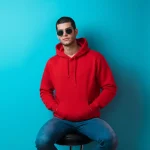 ⁦هودي فليس أوفرسايز (Pullover) بفتحة رأس⁩ - الصورة ⁦3⁩