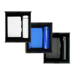 أطقم هدايا بامبو في علبة هدايا كرتونية سوداء