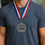 ⁦زجاج ميدالس مع ريببون و بوكس⁩ - الصورة ⁦2⁩