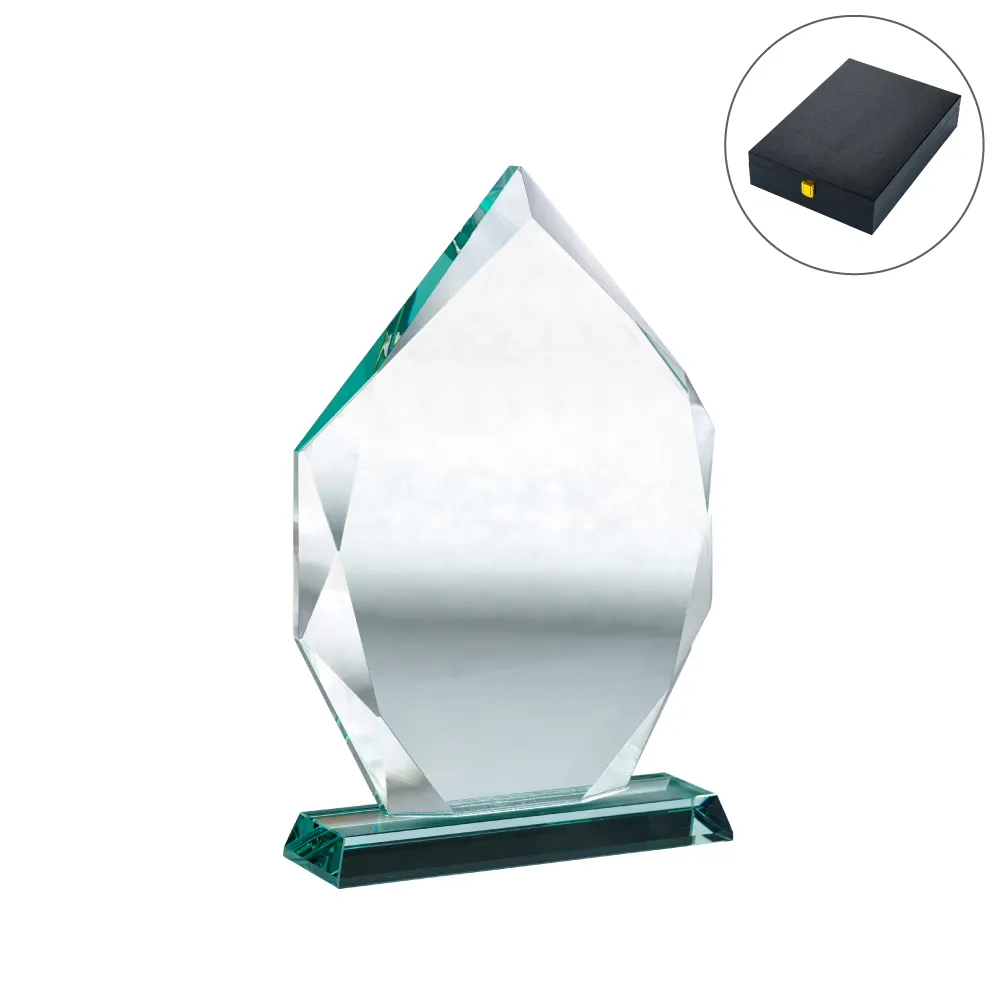 Iceberg-Design-Crystal-Award-CR-31-Blank.webp دروع كريستال بتصميم جبل جليدي مع قاعدة زجاجية - الصورة 1