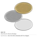 ⁦بادجات أسماء بيضاوية بغطاء عدسة (Lens Cover)⁩ - الصورة ⁦6⁩