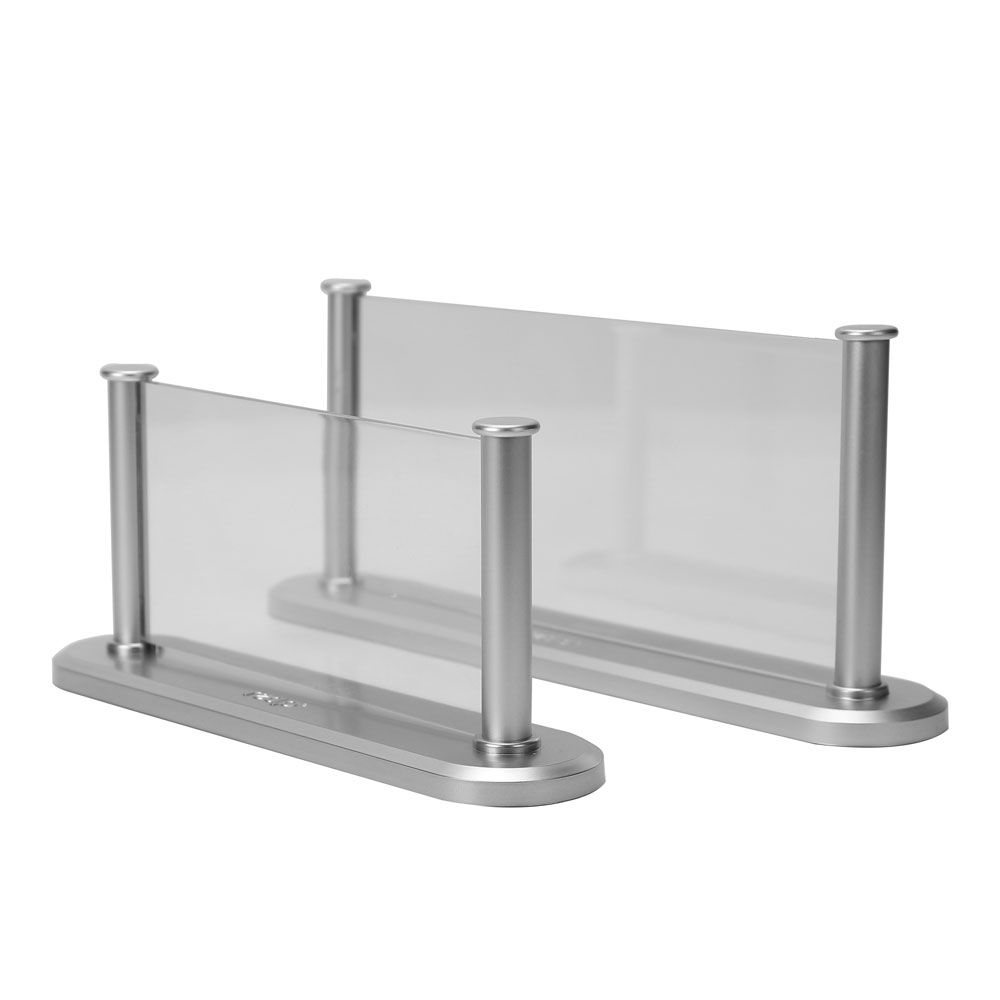 Metal-Table-Display-Stand-DIS-5233-Blank.jpg حامل عرض معدني للطاولة للافتات وبطاقات التعريف – سلسلة “Platinum” - الصورة 1
