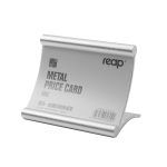 ⁦حامل بطاقة تعريف مكتبي أنيق من المعدن – ID Secure (سلسلة “Aile”)⁩ - الصورة ⁦2⁩