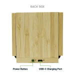 ⁦قاعدة شحن لاسلكي متعددة الوظائف 15W من البامبو مع مسخّن كوب وحامل أقلام⁩ - الصورة ⁦5⁩