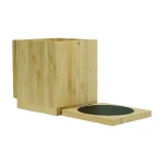 ⁦قاعدة شحن لاسلكي متعددة الوظائف 15W من البامبو مع مسخّن كوب وحامل أقلام⁩ - الصورة ⁦8⁩