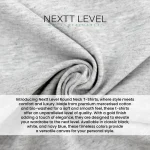⁦تيشيرتات رجالية Nextt Level بياقة دائرية بقماش Bio-Washed⁩ - الصورة ⁦3⁩