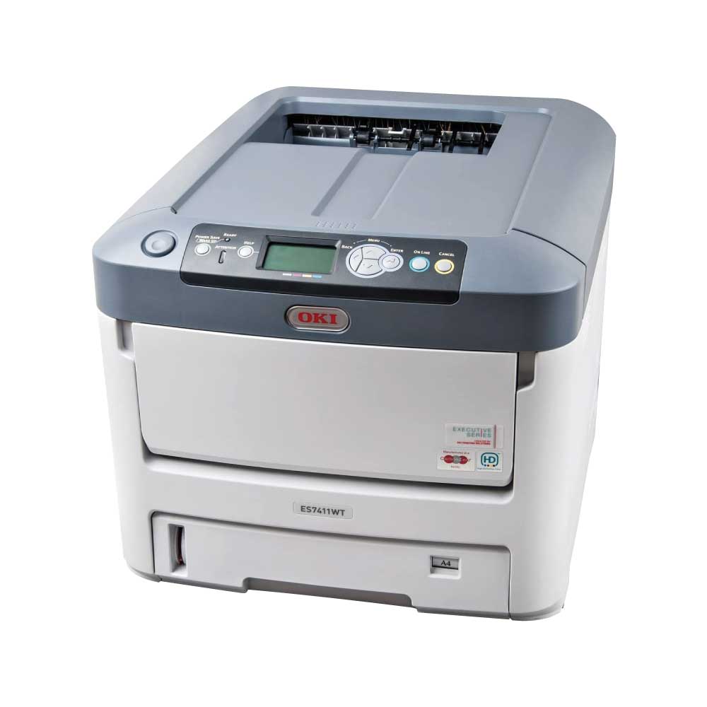 OKI-A4-Printer-White-Toner-C-7411WT-Main.jpg أو كي آي إيه٤ أبيض تونير برينتير - الصورة 1