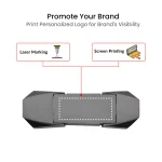 ⁦فلاش OTG قابل للطي (Flip) بلون Gunmetal سعة 32GB USB 3.0 مع Type-C — غطاء مغناطيسي قابل للفتح⁩ - الصورة ⁦5⁩