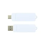 ⁦فلاشة OTG دوّارة باللون الأبيض 64GB USB 3.0 مع Type-C⁩ - الصورة ⁦5⁩