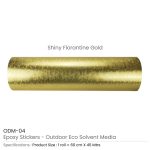 ⁦اوتدور ستيكيرس شيني فلورينتيني ذهبي⁩ - الصورة ⁦3⁩