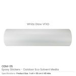 ⁦اوتدور ستيكيرس أبيض جلوو في إف إكس دي⁩ - الصورة ⁦3⁩