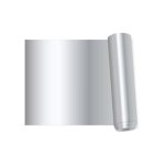 ⁦رول فينيل PU ميتاليك فضي بطول 1 متر⁩ - الصورة ⁦2⁩