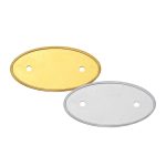 شارات شعار PVC محقونة بتصميم بيضاوي