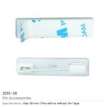 ⁦دبابيس بادج بشريط لاصق 3M⁩ - الصورة ⁦4⁩