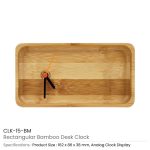 ⁦يكو-فرايندلي ريكتانجولار بامبو ديسك كلوك⁩ - الصورة ⁦3⁩